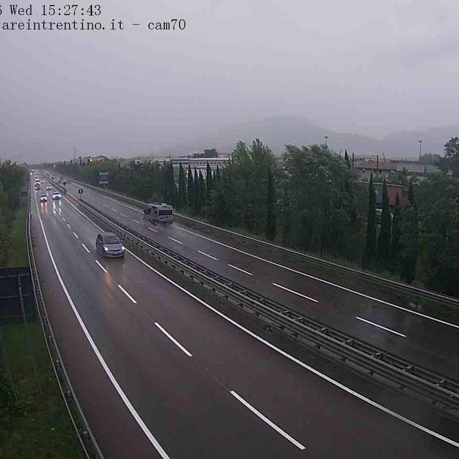 Piogge intense in Trentino: l'allerta gialla prolungata di 24 ore