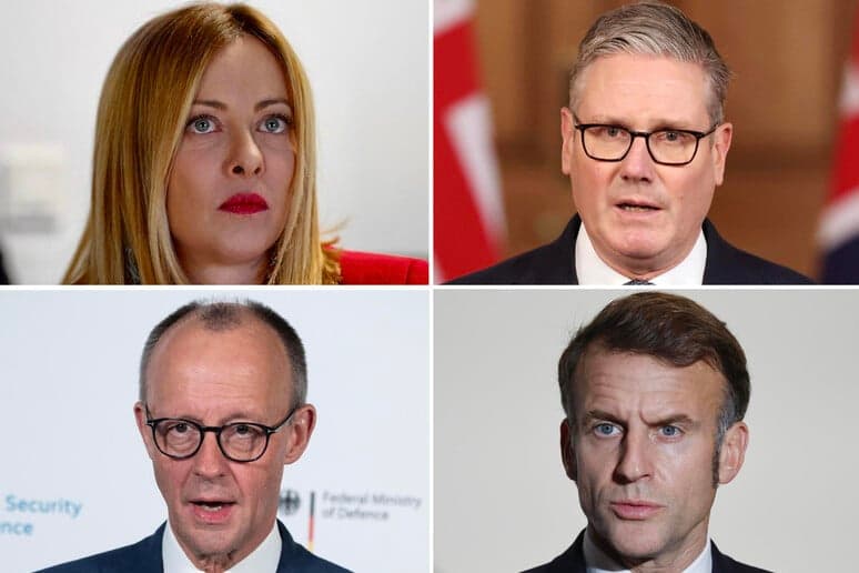 Guerra Iran, i leader europei coordinano la risposta: vertice tra Meloni, Macron, Starmer e Merz