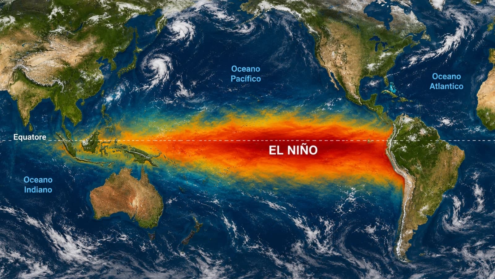 El Niño si rafforza, avvertimento dell'ONU: «Mesi critici per il clima mondiale»