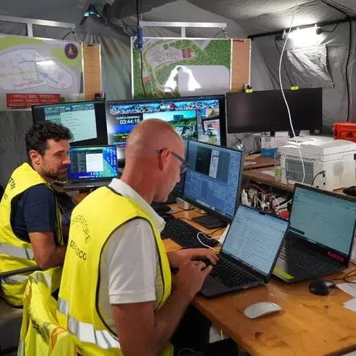 Belluno, i soccorsi dopo un terremoto nell'esercitazione dei vigili del fuoco