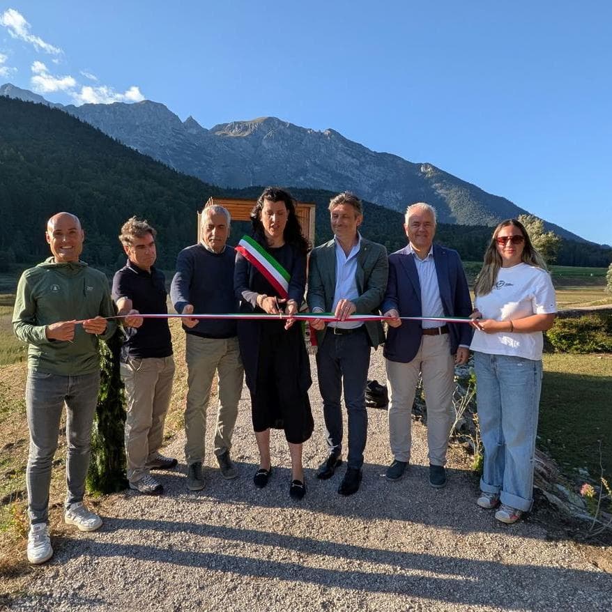 Lago di Andalo, inaugurato il nuovo percorso escursionistico